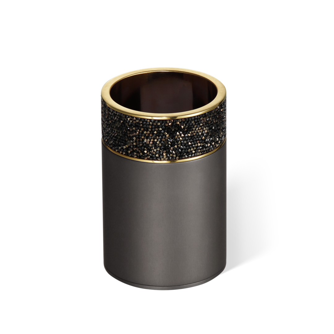 Decor Walther ROCKS BOD 1 Behälter ohne Deckel – Dark Metal Matt / Gold matt 24 Karat – Art. 0933867
