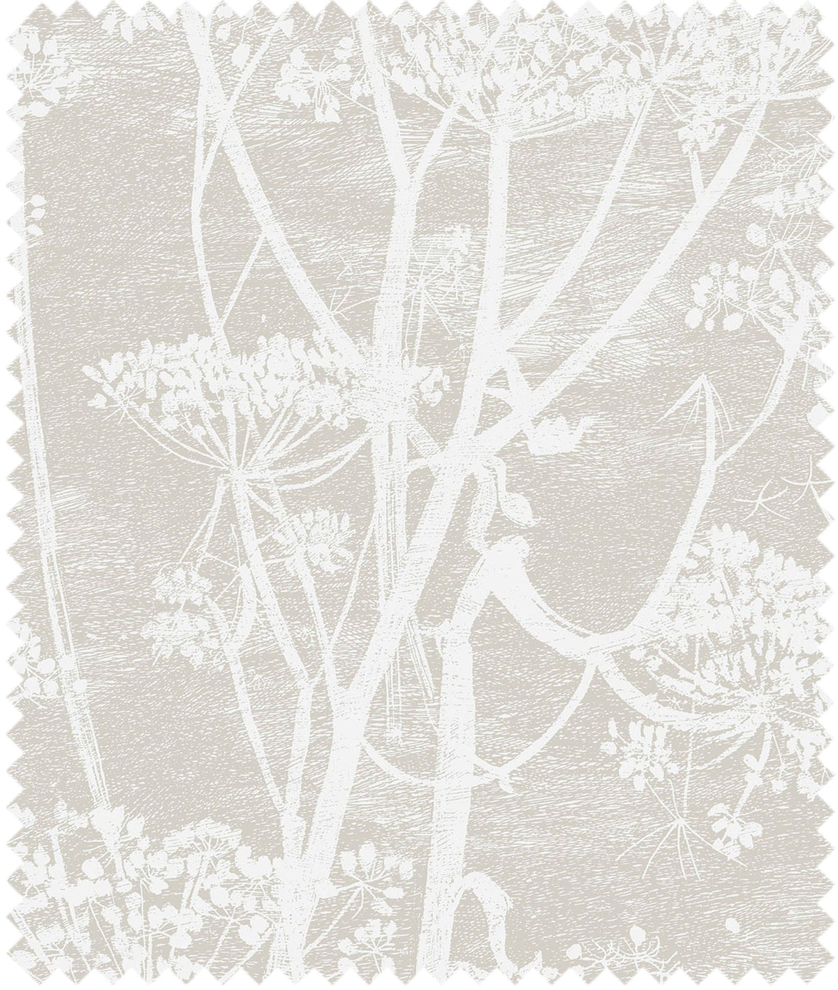 Cole & Son – Stoff Cow Parsley 100% Linen – F111/5019 – Stone & White