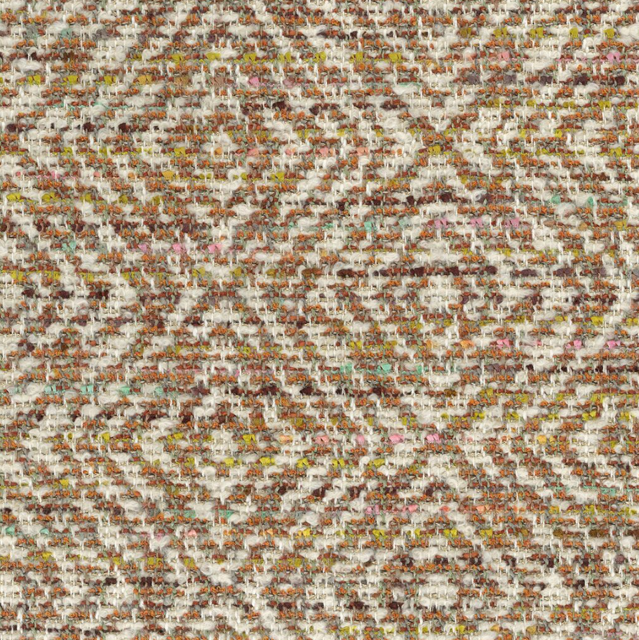 OSBORNE & LITTLE Stoff Cantata – RONDO-Stoffe-OSBORNE & LITTLE-F8060-01 Terracotta / Cream-TOJU Interior