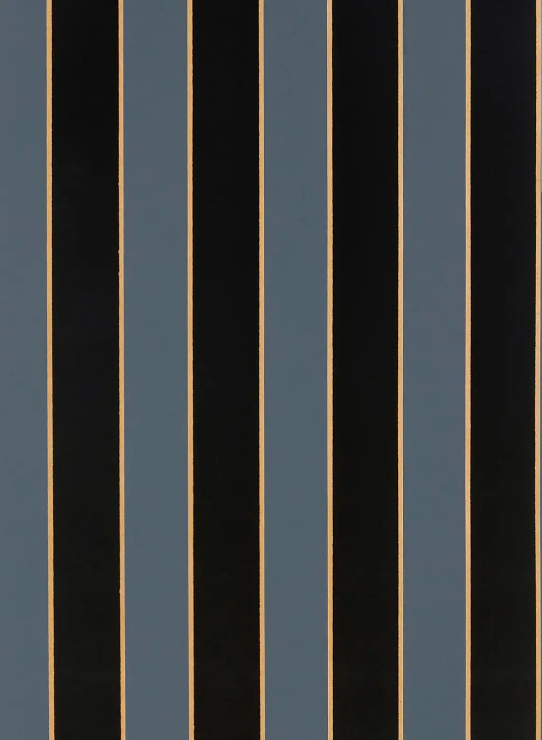 OSBORNE & LITTLE Tapete REGENCY STRIPE – RABANNA-Tapeten-OSBORNE & LITTLE-W7780-06 Midnight/Bronze-TOJU Interior