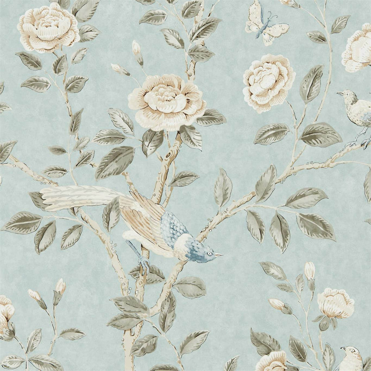 Sanderson - Tapete Andhara-Tapeten-Sanderson-DOVE/CREAM 216797-216797-Toju Interior