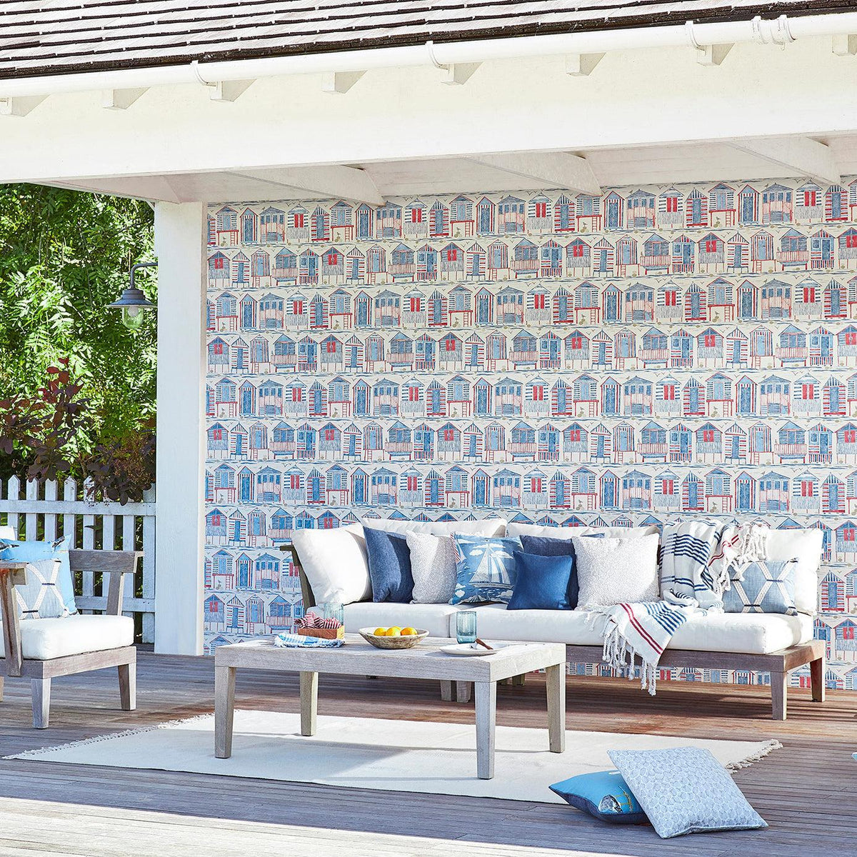 Sanderson - Tapete Beach Huts-Tapeten-Sanderson--Toju Interior