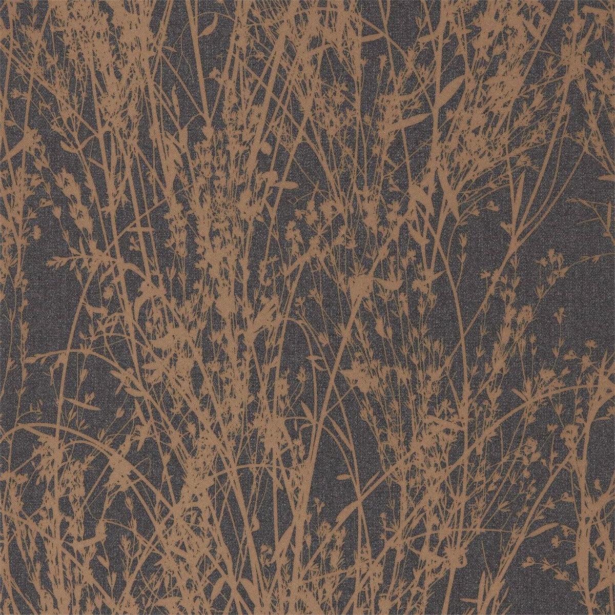 Sanderson - Tapete Meadow Canvas-Tapeten-Sanderson-BRONZE/CHARCOAL 215696-215696-Toju Interior