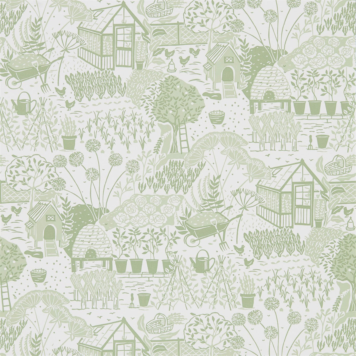 Sanderson - Tapete The Allotment-Tapeten-Sanderson-FENNEL 216351-DHPO216351-Toju Interior