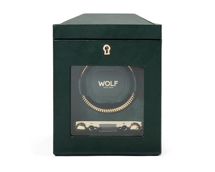 Wolf - Uhrenbeweger British Racing Single watch winder racing green-Uhrenbeweger-Wolf 1834-TOJU Interior