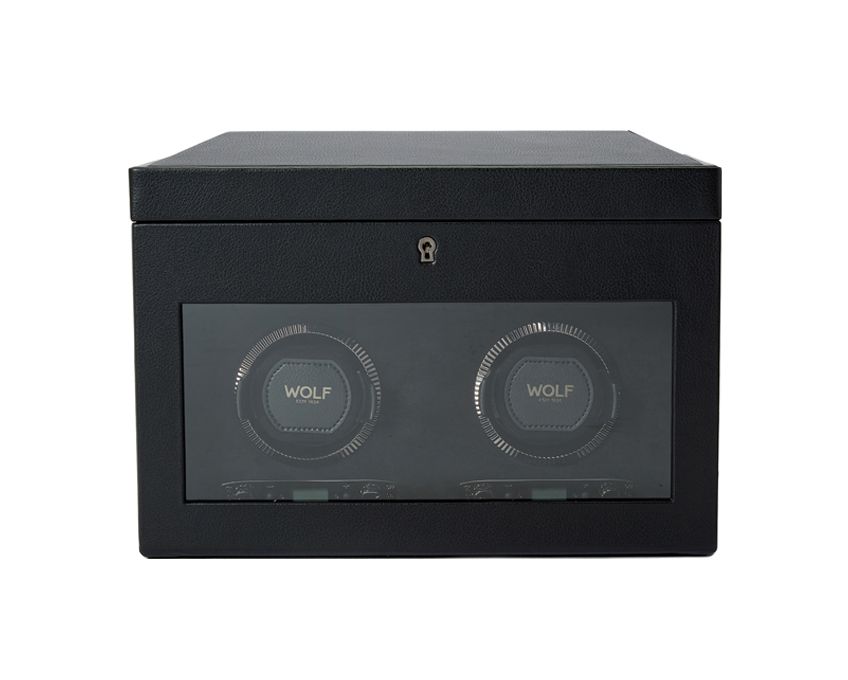 Wolf - Uhrenbeweger British racing black Double Watch Winder-Uhrenbeweger-Wolf 1834-TOJU Interior