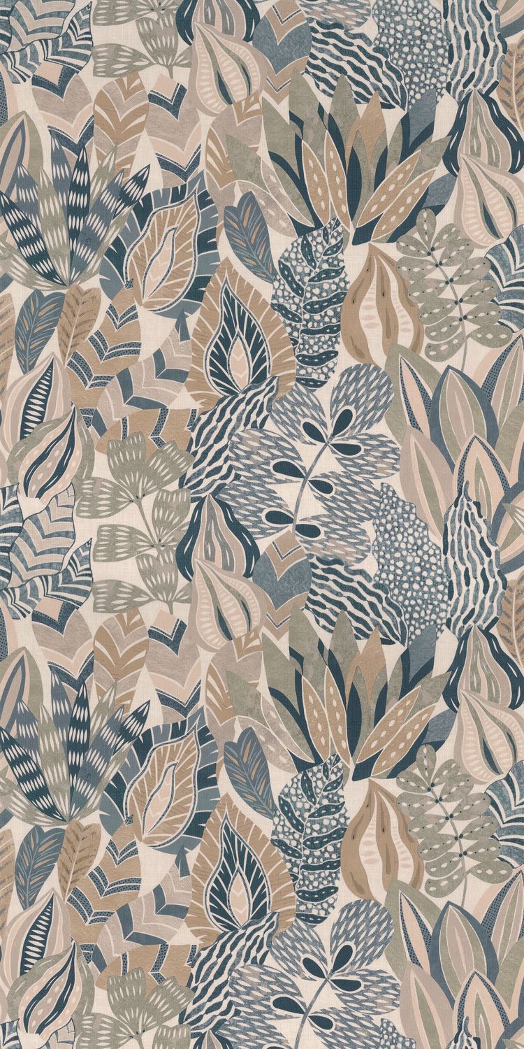 Casamance Alfabia Tapete Pierre Bleue / Travertin – 76691426