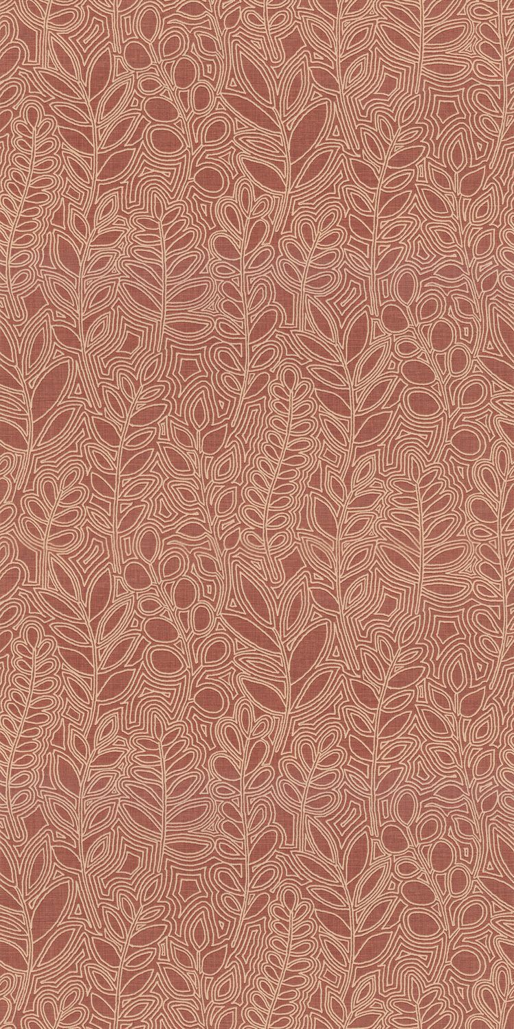 Casamance Astragale Tapete Terracotta – 76680814