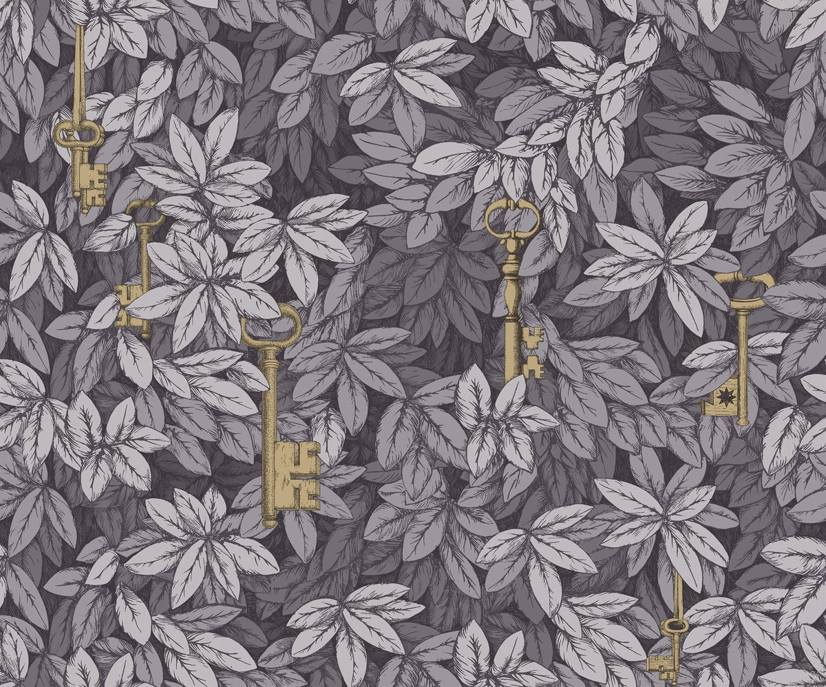 Cole & Son Chiavi Segrete Tapete in Slate Blue & Grey