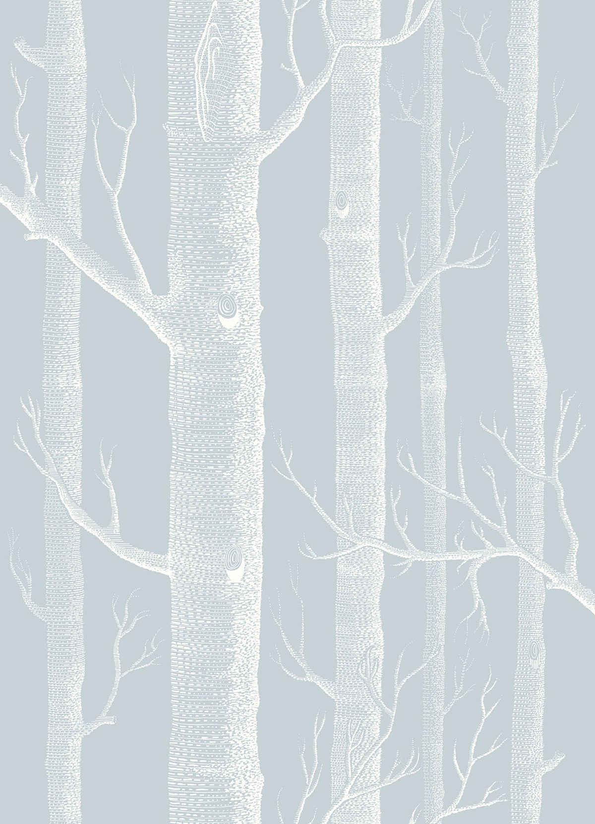 Cole & Son Woods Chalk on Powder Blue 103/5022 – Muster