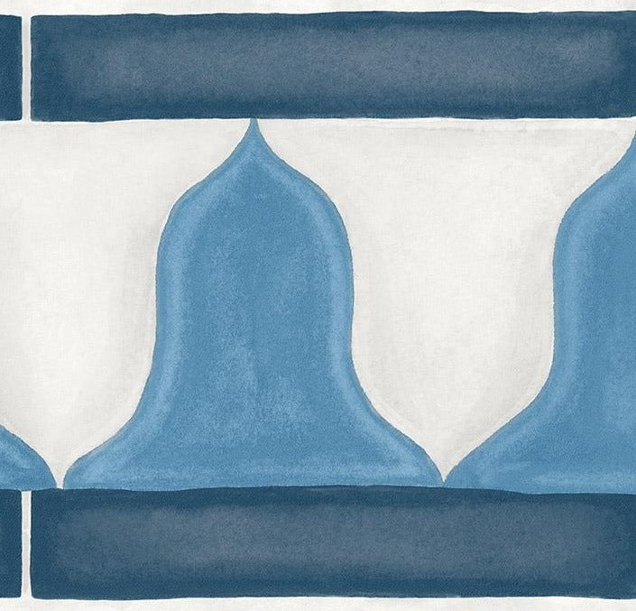Cole & Son Zellige Border China Blue & White 113/12036 – Muster