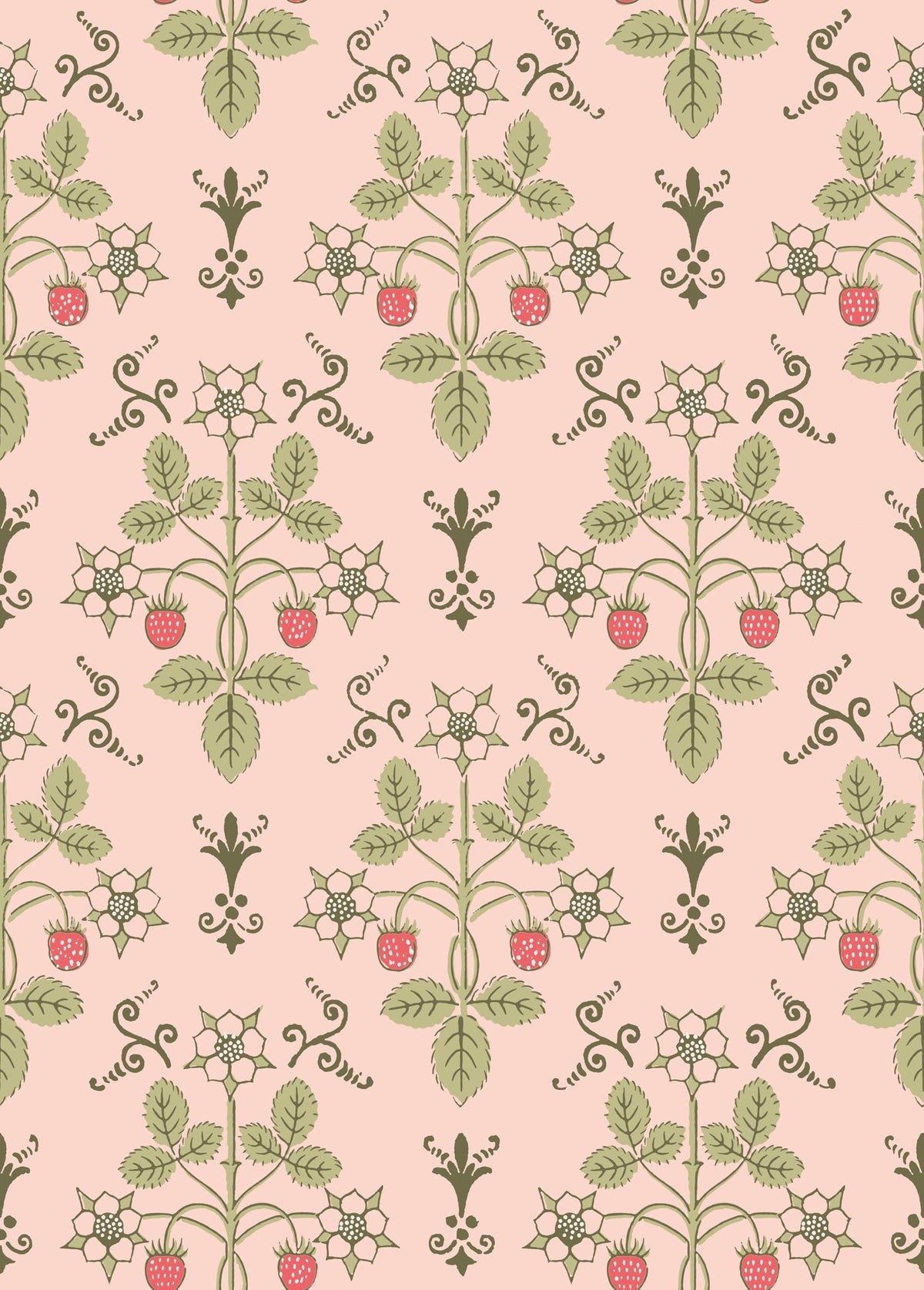 Cole & Son Strawberry Chelsea Pink 127/2013 – Muster