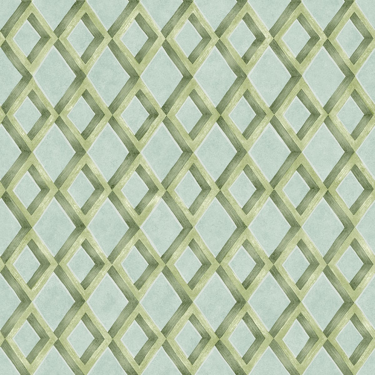 Cole & Son Fresco Trellis Olive on Duck Egg, Tapete 131/8026