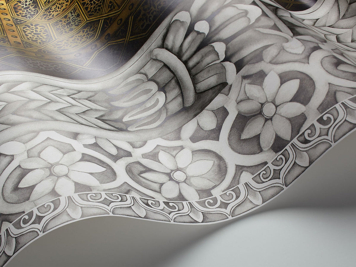 Cole & Son Bahia – Metallic Gold, Soot & Snow 113/4012 – Herstelleraufnahme 2