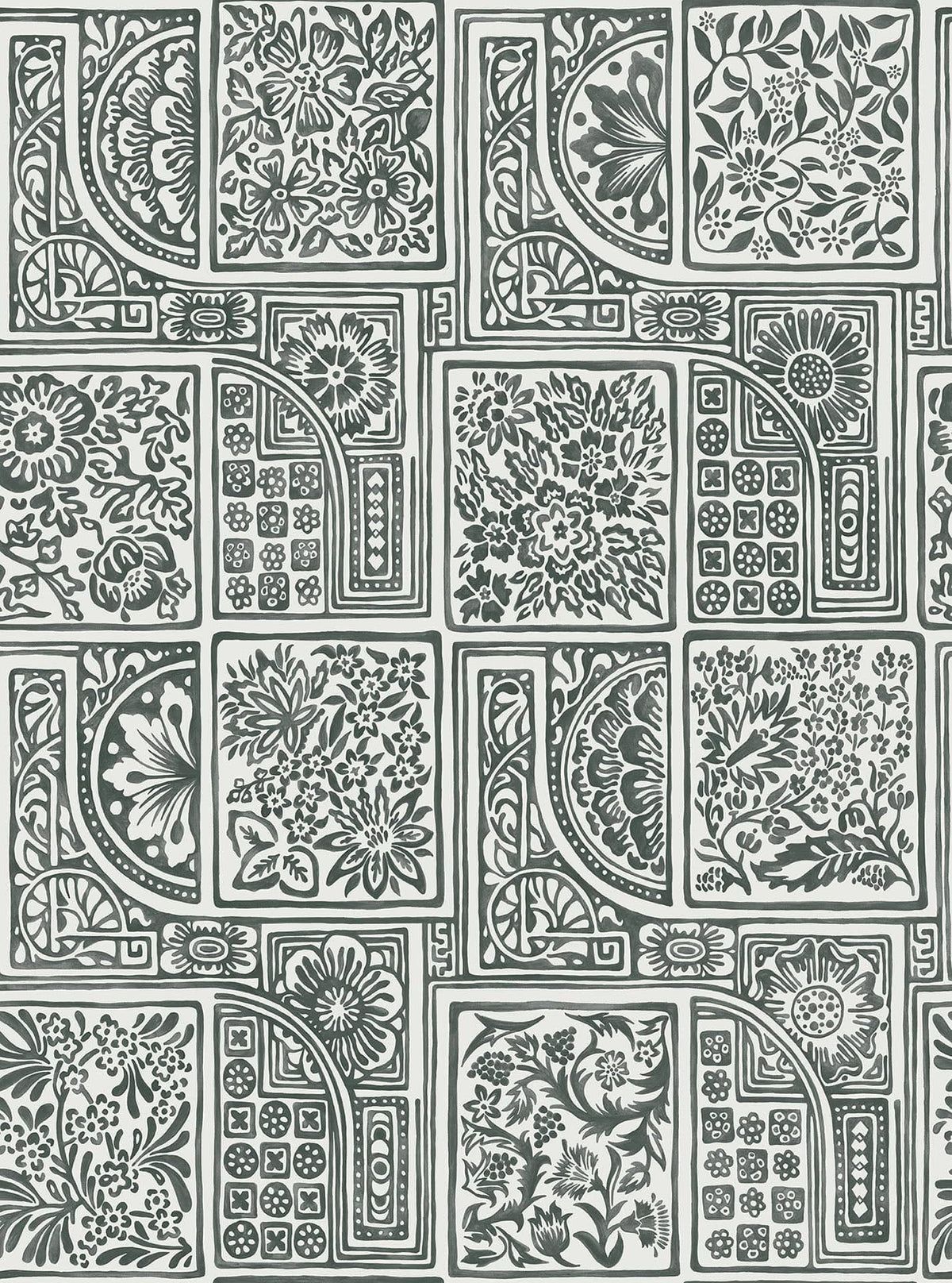 Cole & Son Bellini Tapete – Soot & Snow (108/9046), Musteransicht
