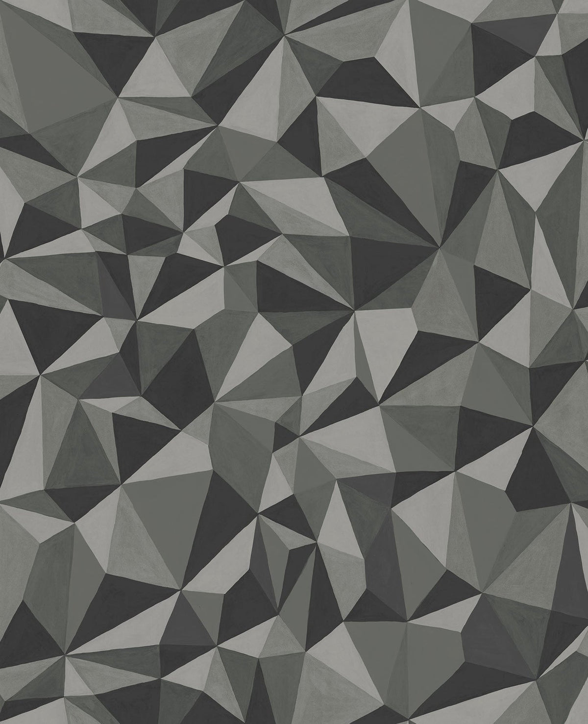 Cole & Son Quartz, Metallic Silver & Graphite, 107/8037