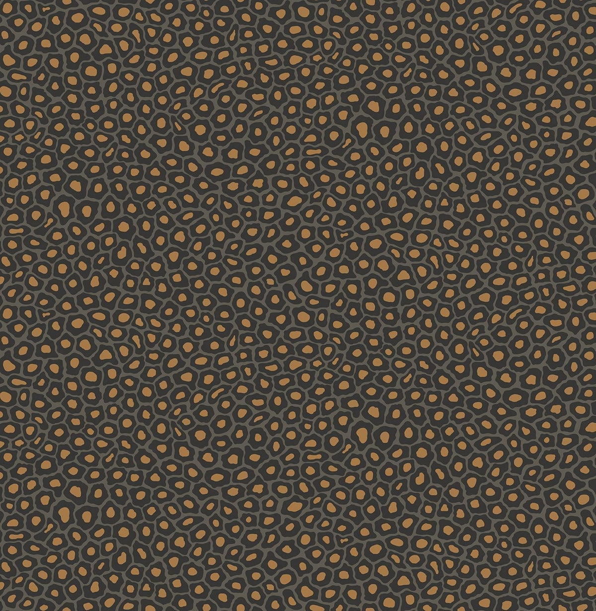 Cole & Son Senzo Spot – Charcoal & Metallic Gold (109/6032)