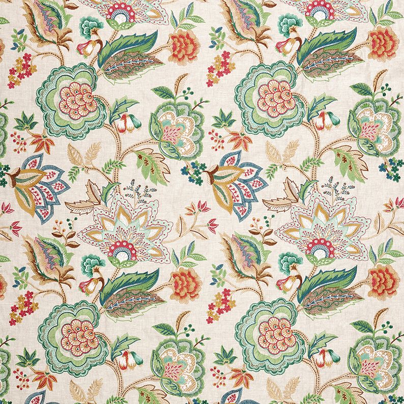Osborne & Little Samode – Stoff – F7893-02 – Aqua