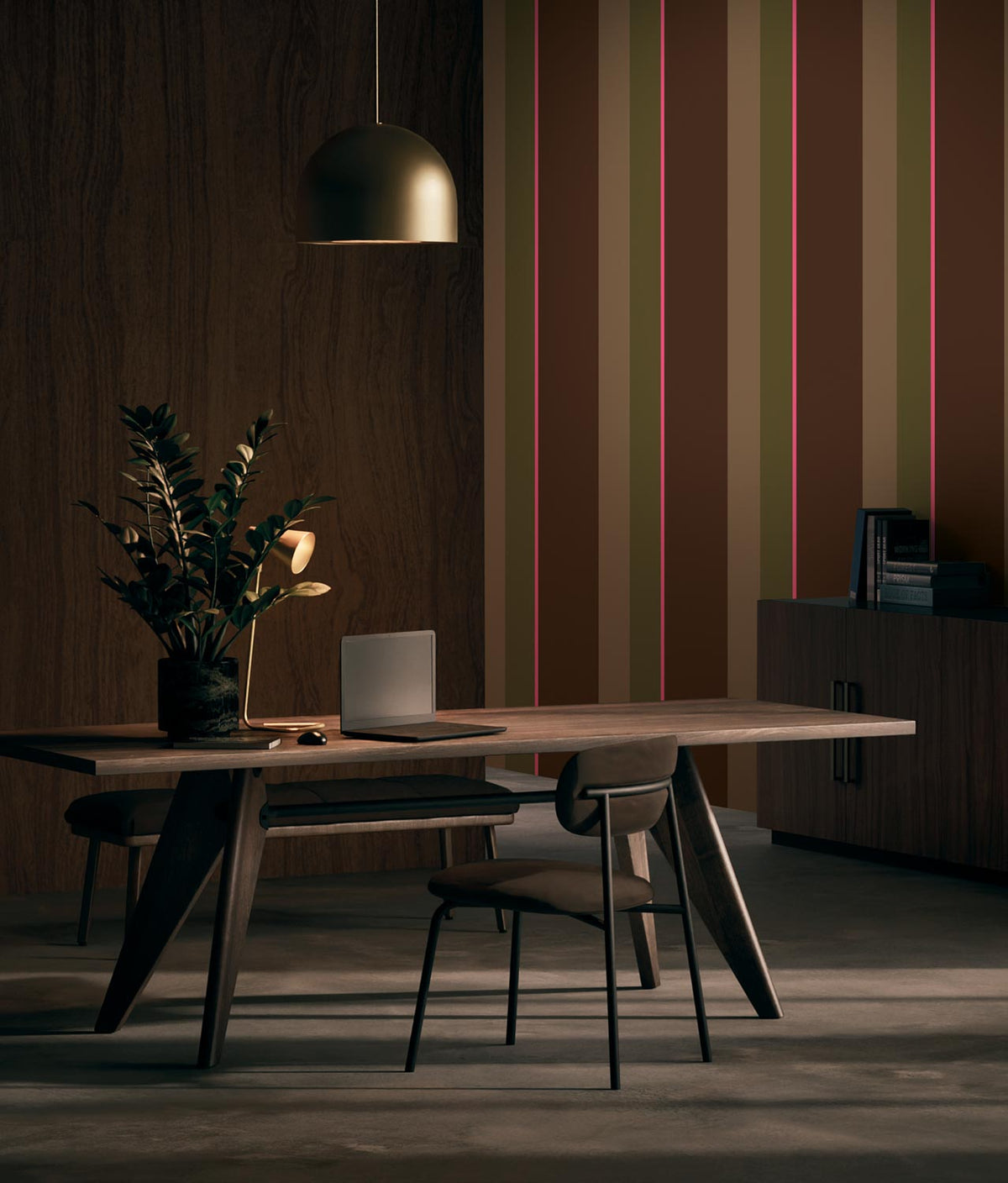 KEK Amsterdam Bold Stripes FU-010 Designertapete im Wohnraum