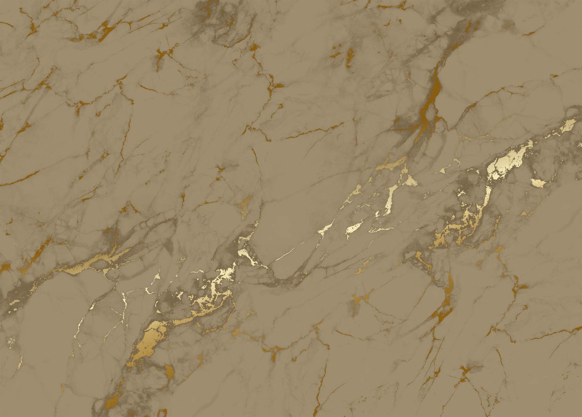 KEK Amsterdam Marble Gold/Taupe Tapete-Tapeten-KEK Amsterdam-TOJU Interior