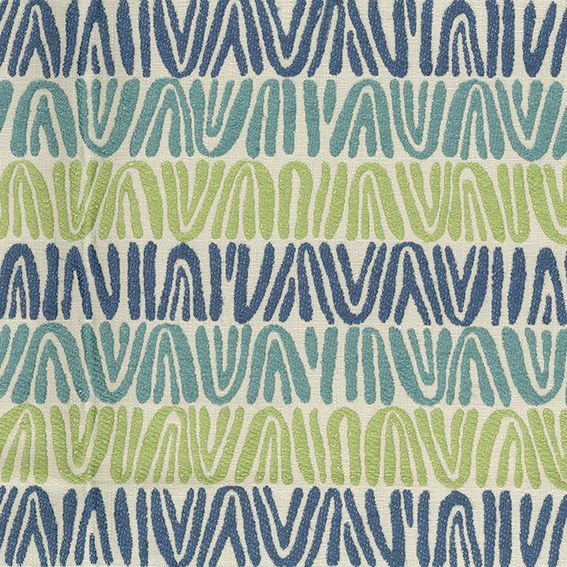 Nina Campbell Appledore – Stoff – NCF4520-01 – Blue / Green / Turquoise