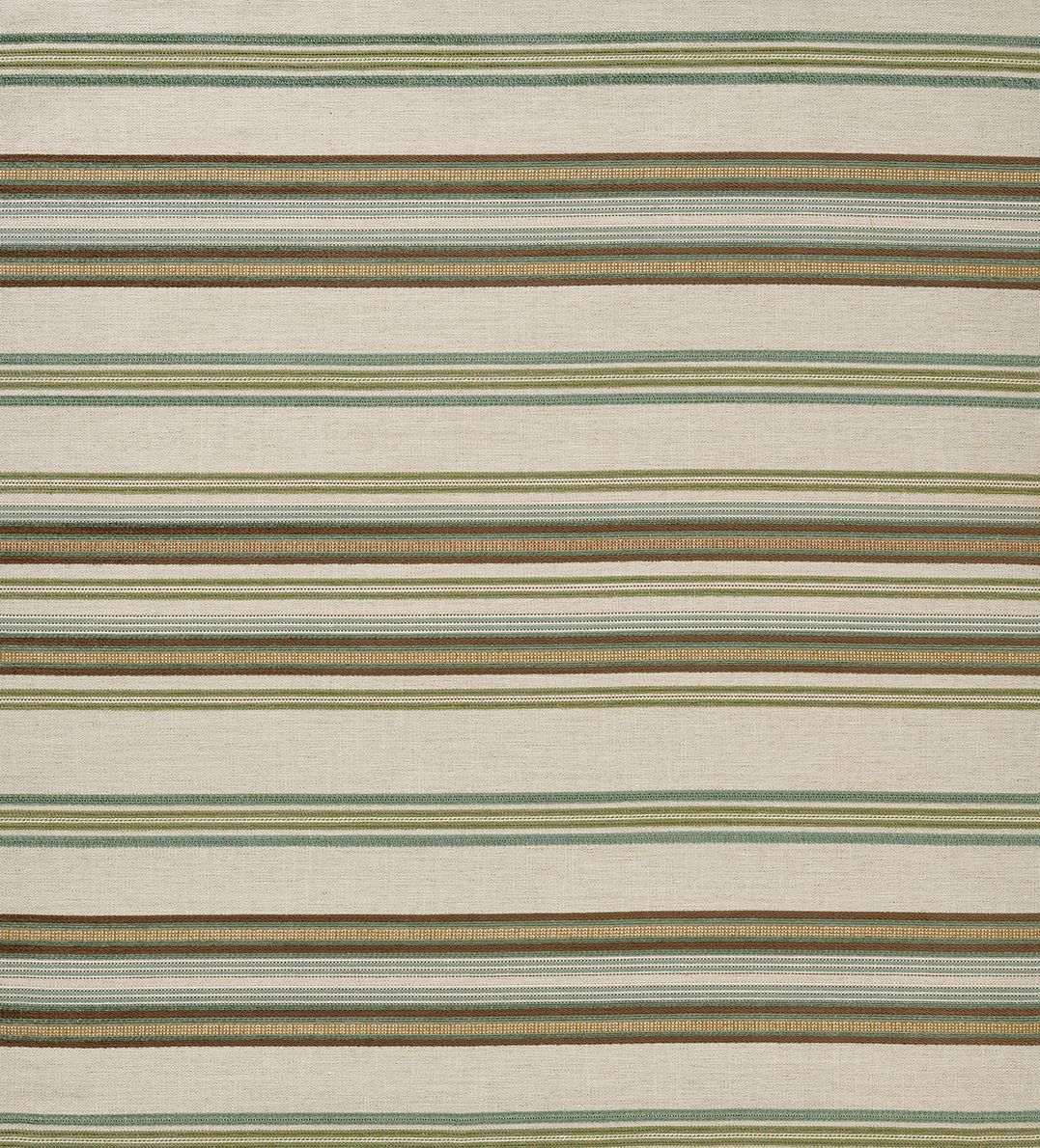 Nina Campbell Farnaz Stripe – Stoff – NCF4564-02 – Aqua / Green / Taupe