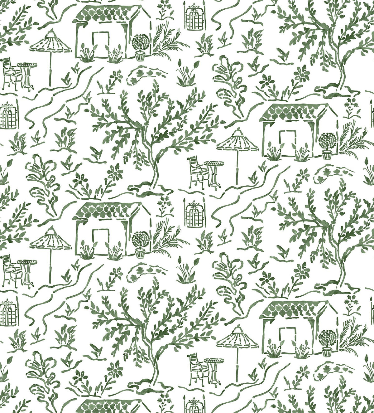 Nina Campbell La Quintinie – Stoff – NCF4588-02 – Eucalyptus