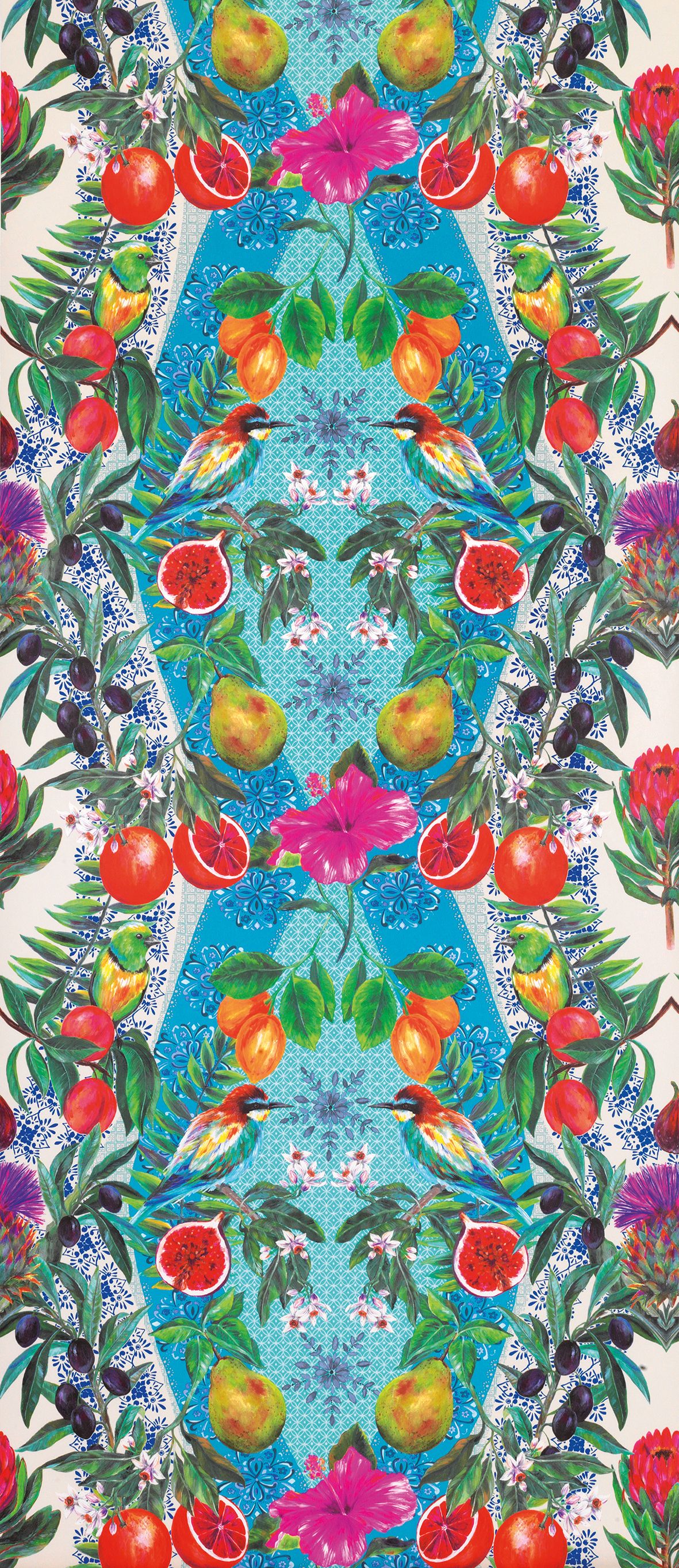 Osborne & Little Talavera Tapete, Farbvariante W7263-01