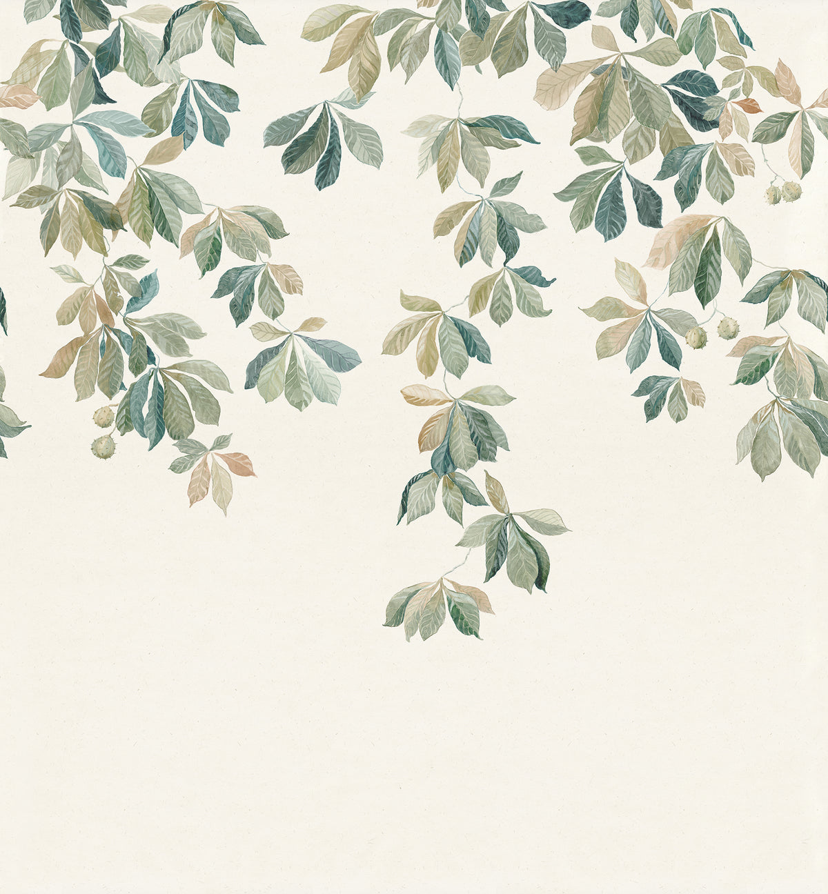 Sandberg Kastanjen Garden Green S10171 – Tapetenmuster