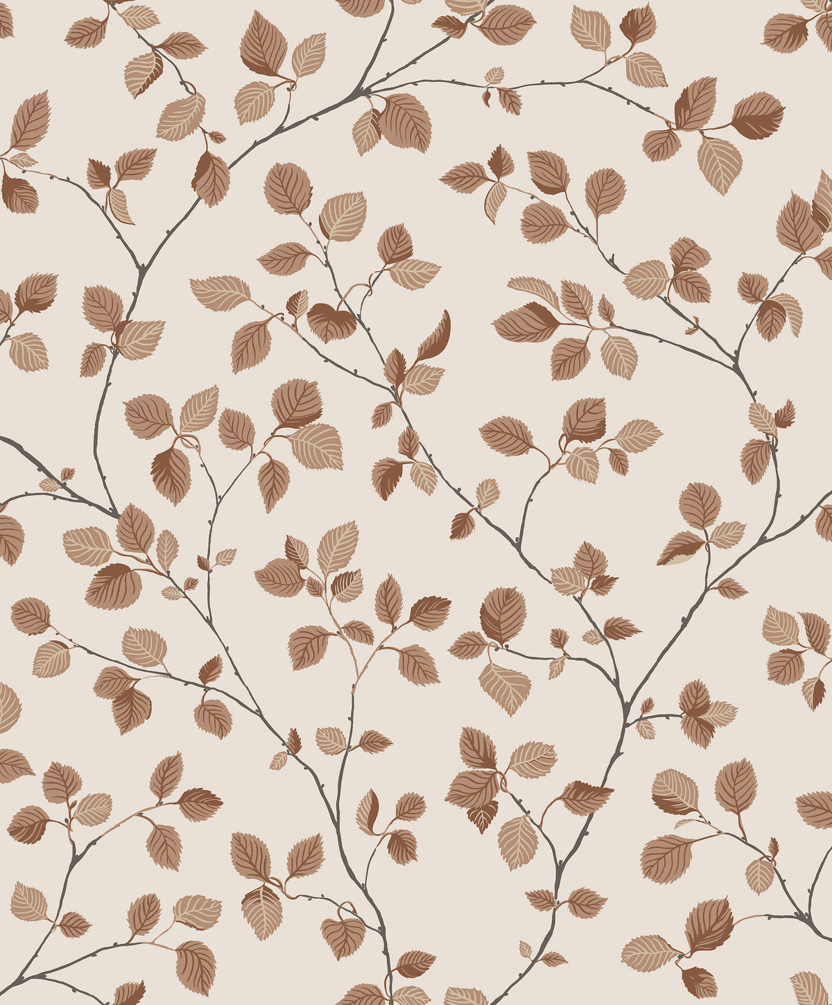 Sandberg Bokskog Terracotta S10324 – Tapetenmuster