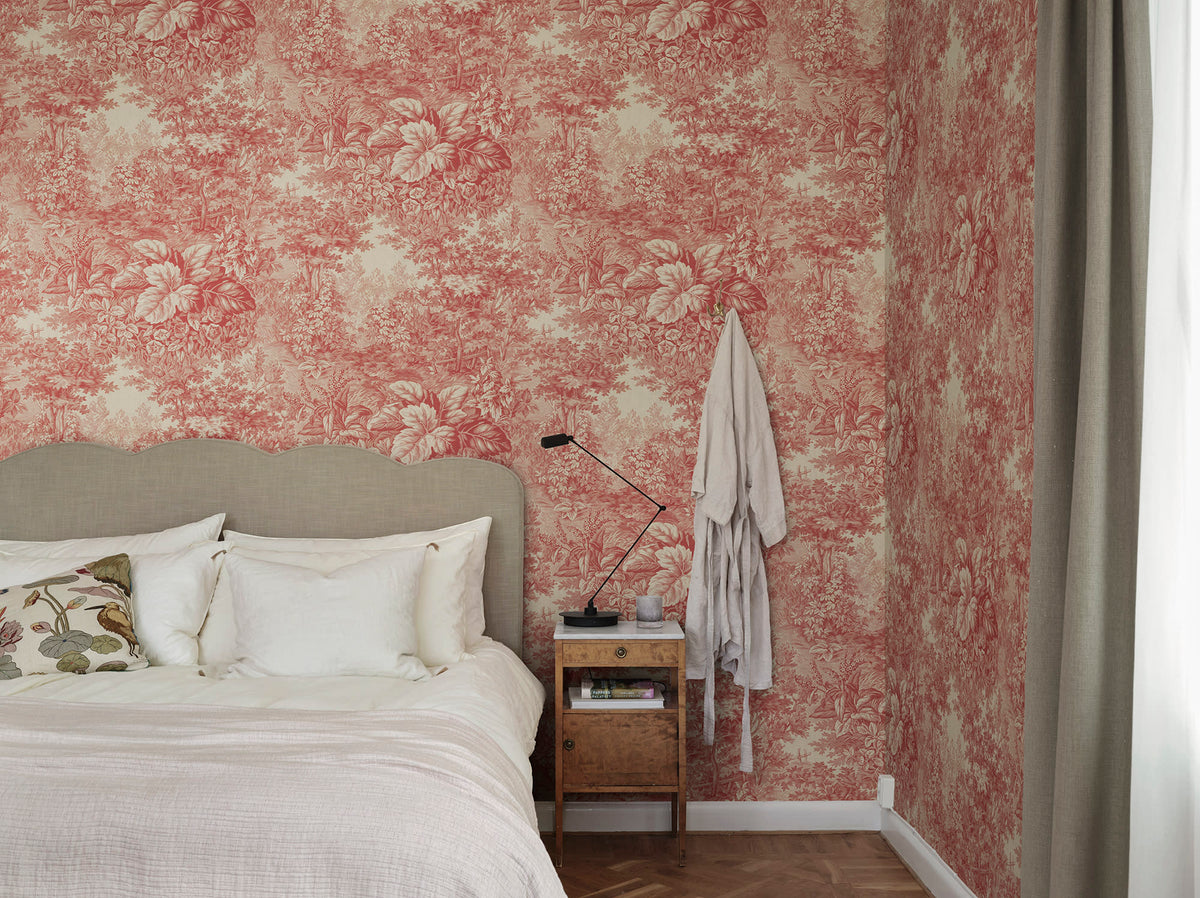 Sandberg Forest Toile Red S10401 – Raumansicht