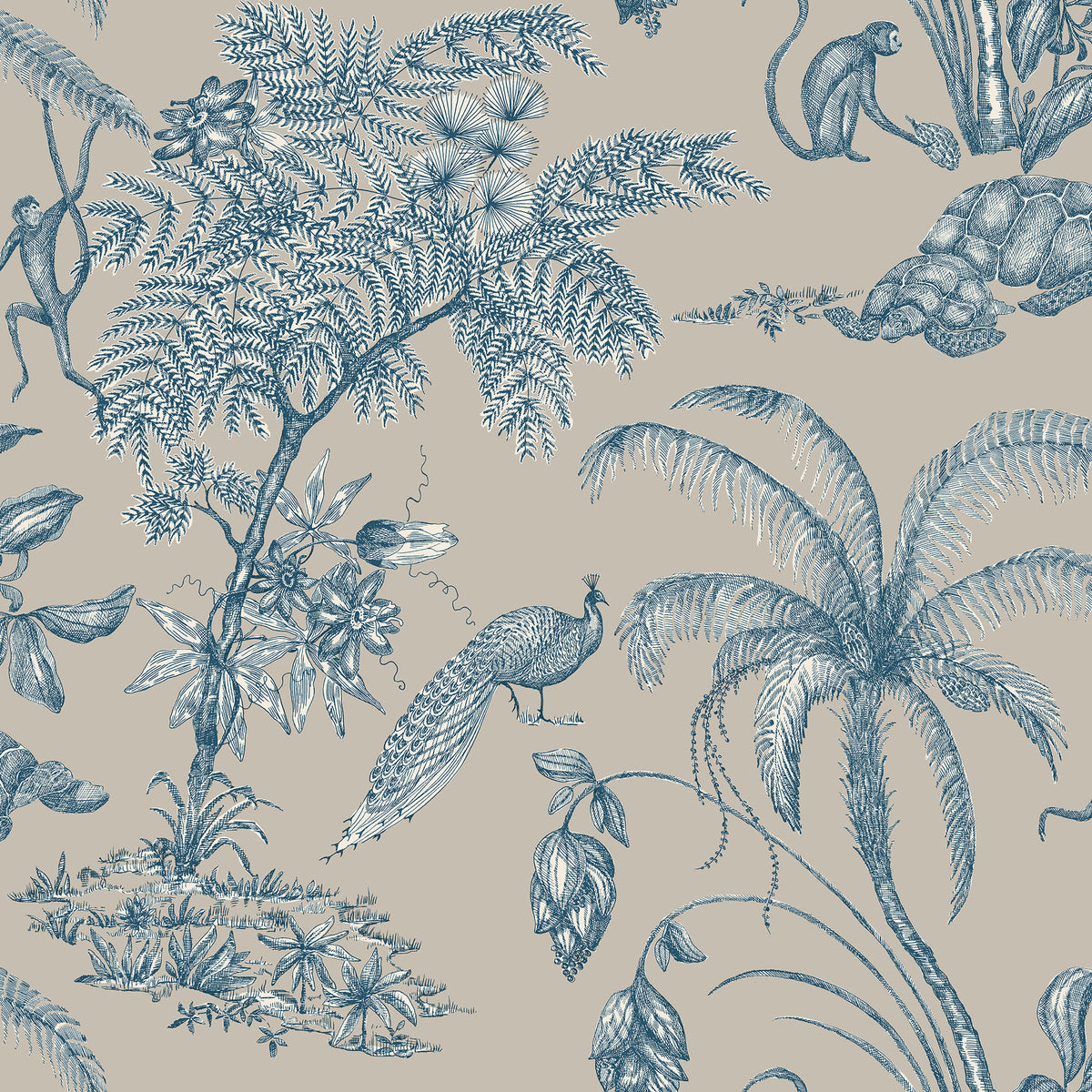 Sandberg Moa Indigo Blue S10431 – Tapetenmuster