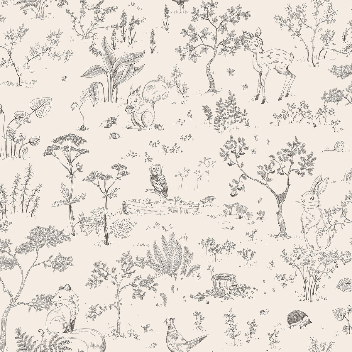 Sandberg Hollie Graphite S10642 – Tapetenmuster