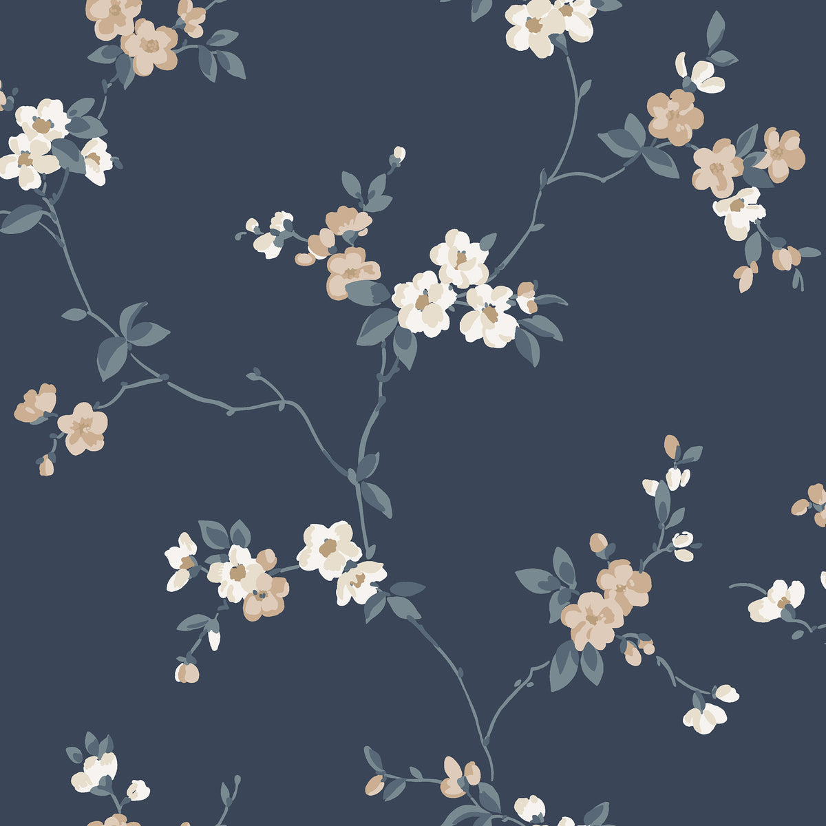 Sandberg Engla Classic Blue S10189 – Tapetenmuster