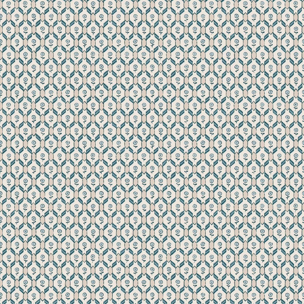Sandberg Hugo Misty Blue S10244 – Tapetenmuster