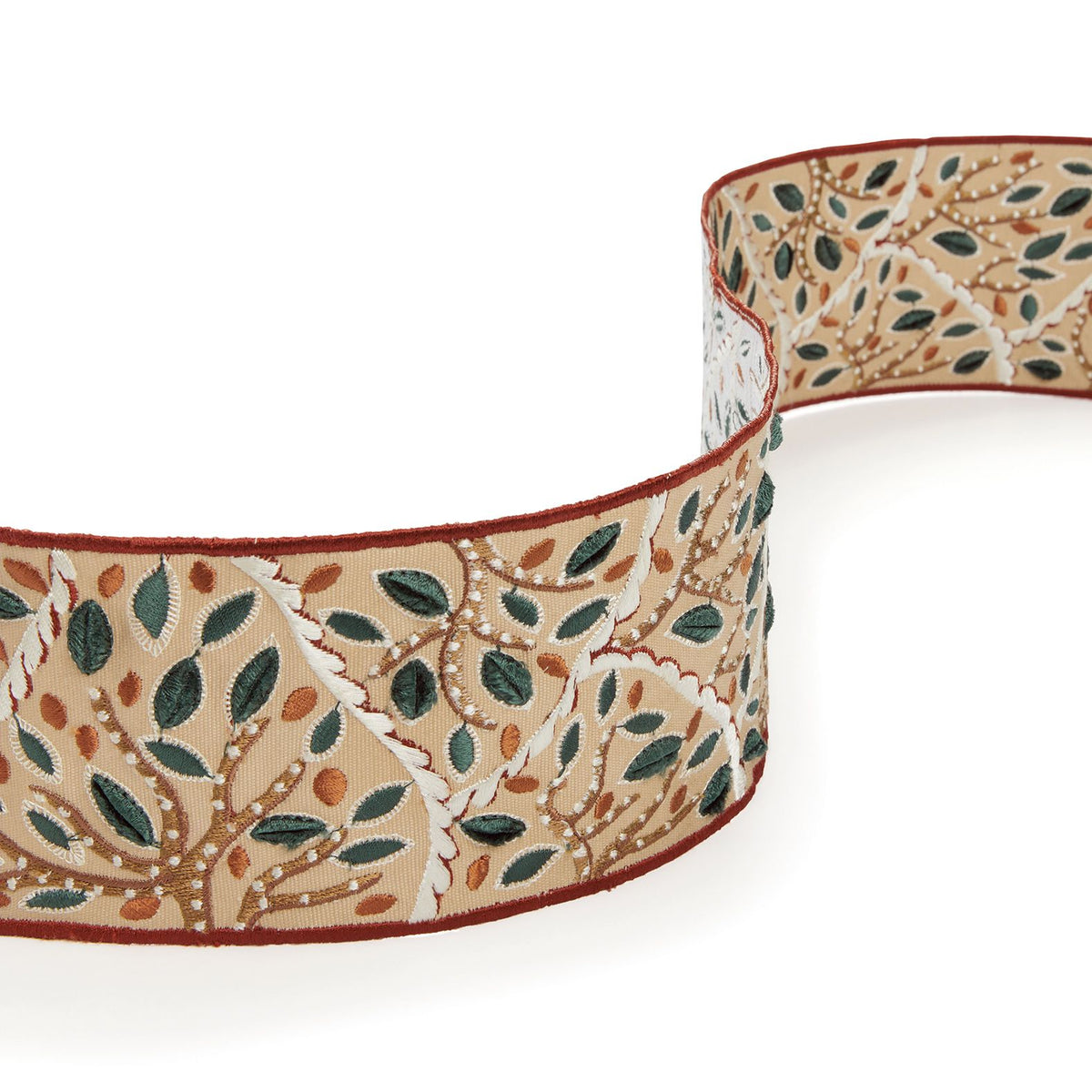 Osborne & Little Catalpa Braid – Stoff – T814-01 – Teal / Terracotta