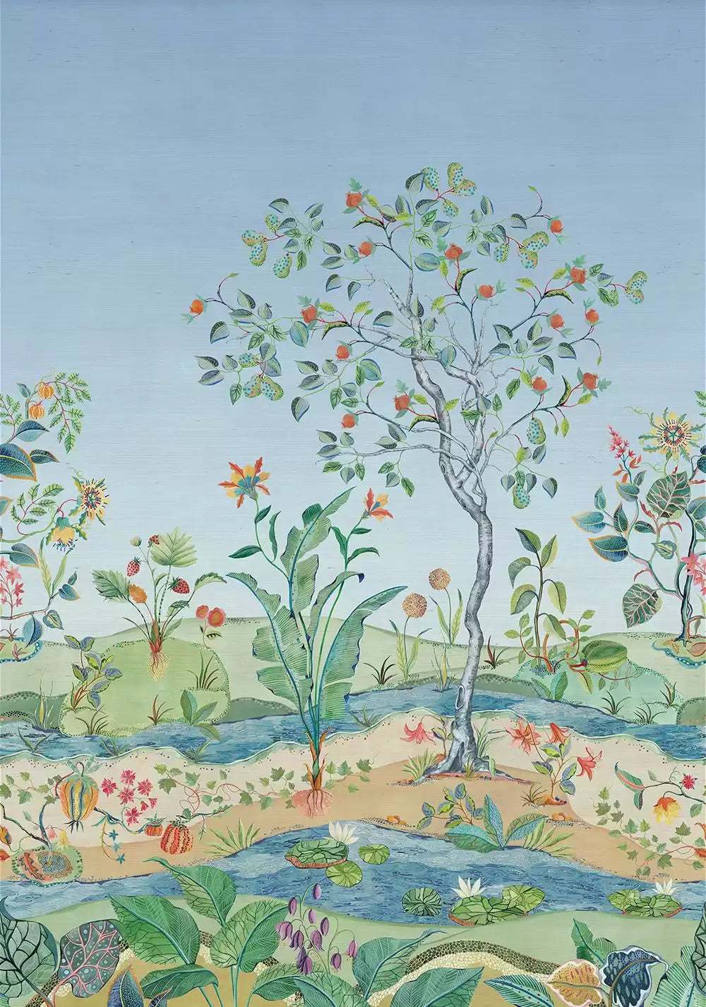 OSBORNE & LITTLE Tapete Mythica Mural Grasscloth – W7817-03