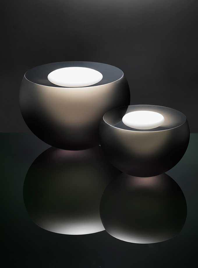 Anna Torfs - Double Bubble Duo Tisch accessoire - Schale-Tisch Accessoires-Anna Torfs-small-bronze/white-TOJU Interior