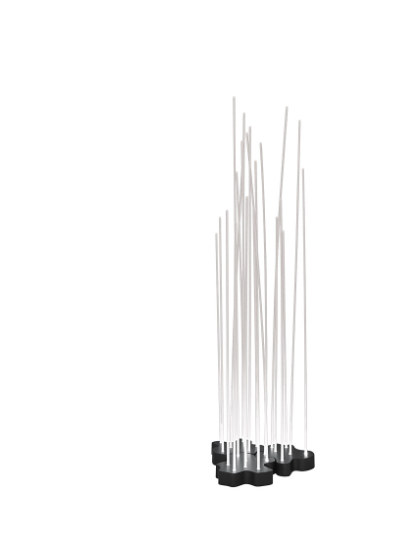 Artemide - Stehleuchte Outdoor Reeds-Leuchten-Artemide-3-fach/ Anthrazitgrau-TOJU Interior