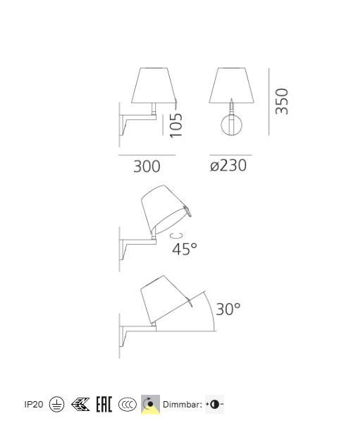 Artemide - Wandleuchte Melampo-Leuchten-Artemide-TOJU Interior