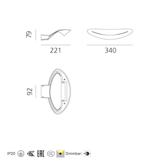 Artemide - Wandleuchte Mesmeri weiß-Leuchten-Artemide-TOJU Interior