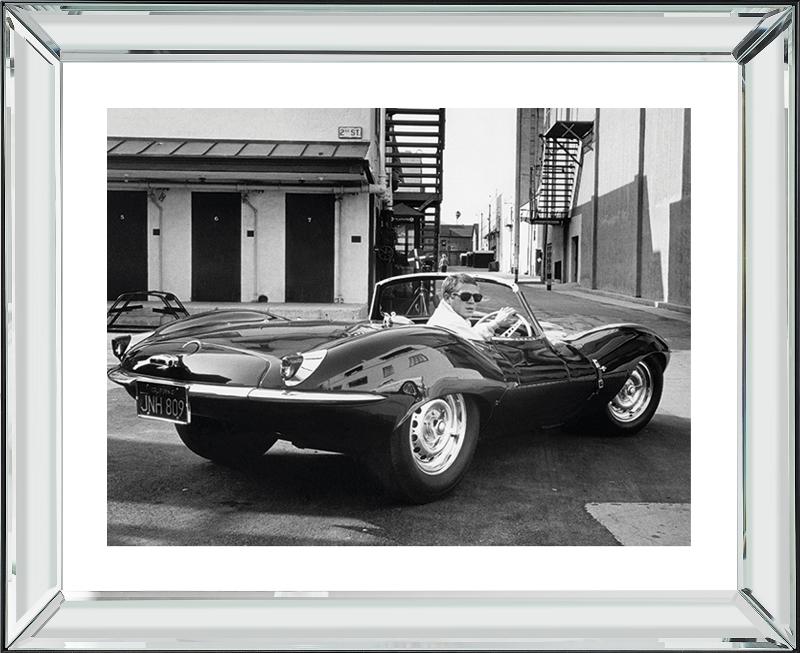 Brookpace Fine Art - Steve Mc Queen Jaguar-Wandbild-Brookpace Lascelles-Manhattan / Spiegelrahmen-TOJU Interior