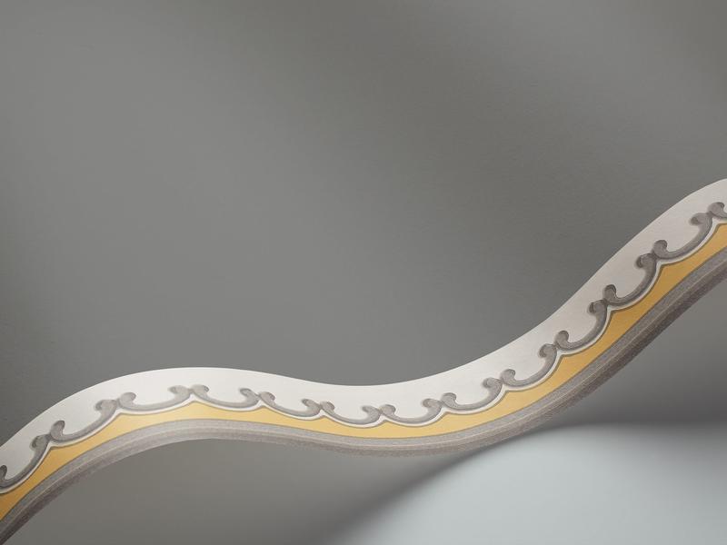 Cole and Son - Tapete Broderie Border Wallpaper-Tapeten-Cole & Son-Ochre & Grey S99/14056-TOJU Interior