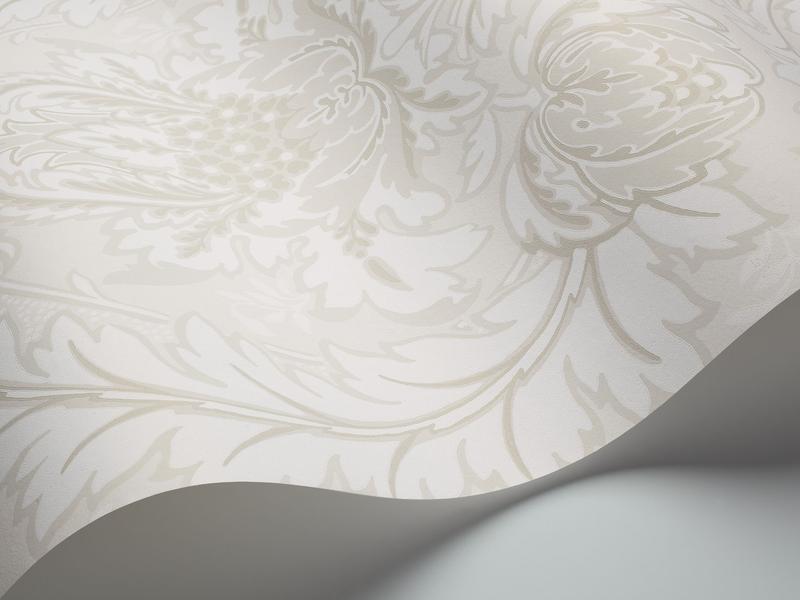 Cole and Son - Tapete Coleridge Wallpaper-Tapeten-Cole & Son-Chalk S94/9047-TOJU Interior
