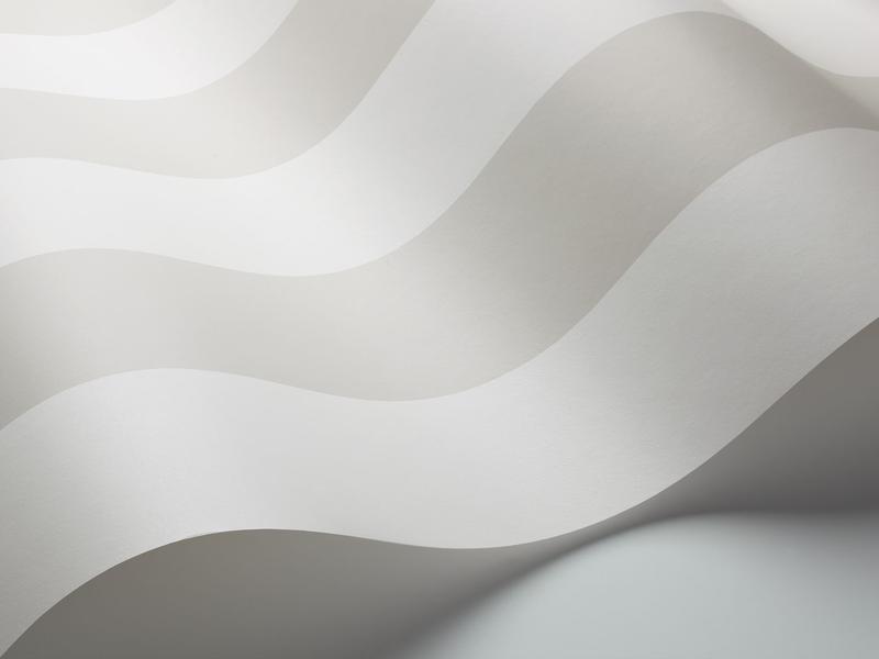 Cole and Son - Tapete Glastonbury Stripe Wallpaper-Tapeten-Cole & Son-White S96/4018-TOJU Interior