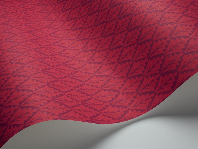 Cole and Son - Tapete Lee Priory Wallpaper-Tapeten-Cole & Son-Magenta & Rouge S88/6025-TOJU Interior