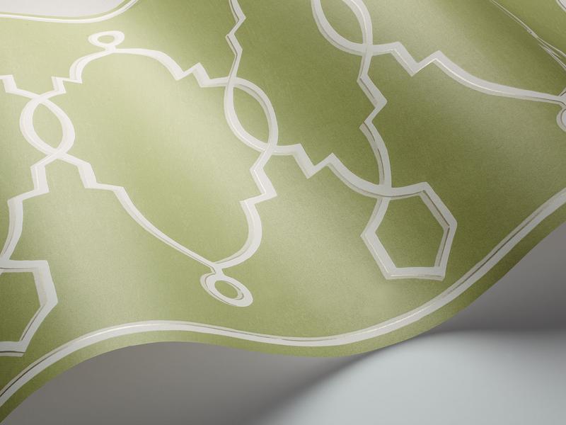 Cole and Son - Tapete Parterre Border Wallpaper-Tapeten-Cole & Son-Olive Green S99/3012-TOJU Interior