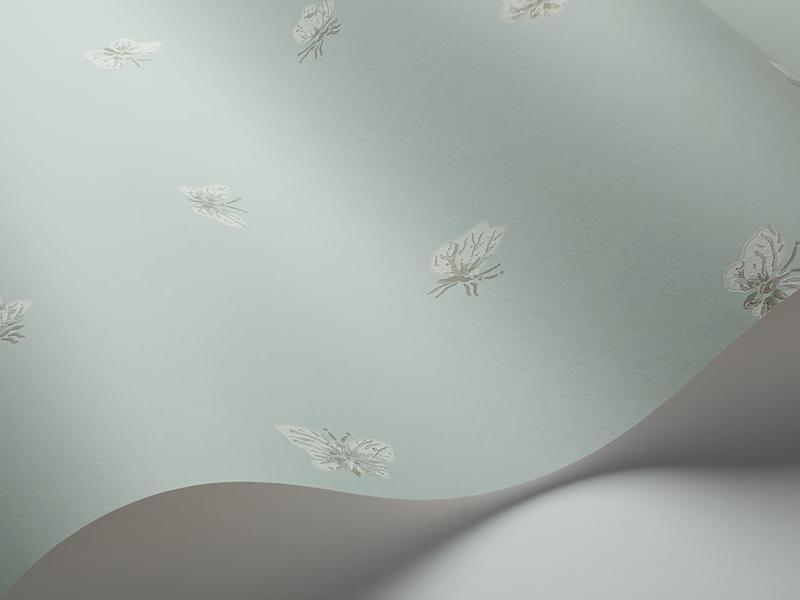 Cole and Son - Tapete Peaseblossom Wallpaper-Tapeten-Cole & Son-Chalk on Duck Egg S103/10032-TOJU Interior