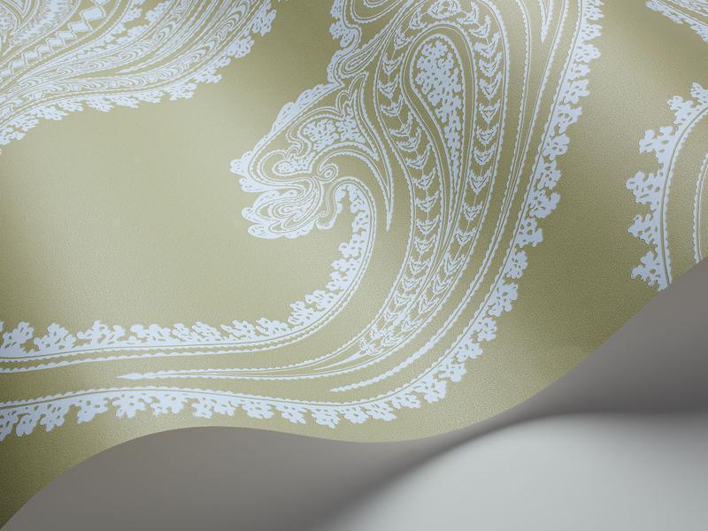 Cole and Son - Tapete Rajapur Wallpaper-Tapeten-Cole & Son-Seafoam auf Olive 66/5034-TOJU Interior