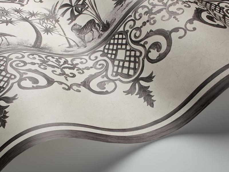 Cole and Son - Tapete Rousseau Border Wallpaper-Tapeten-Cole & Son-Soot on Snow S99/10044-TOJU Interior